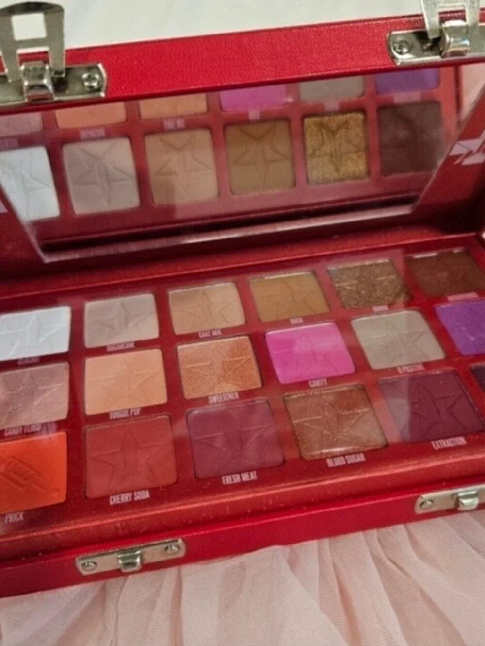 NEW Jeffree Star Blood Sugar Eyeshadow Palette + Lipstick Makeup Bundle